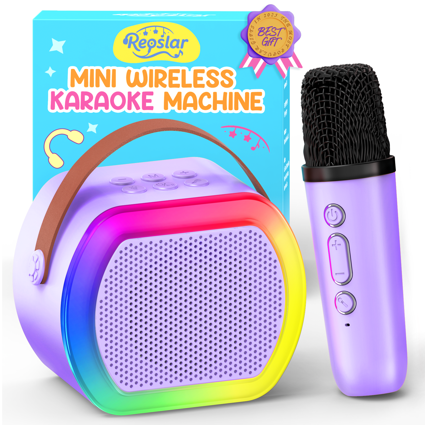 Mini Karaoke Machine with 1 Wireless Microphones