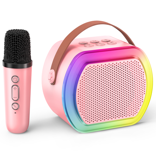 Mini Karaoke Machine with 1 Wireless Microphones