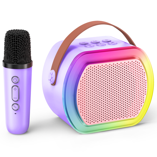 Mini Karaoke Machine with 1 Wireless Microphones